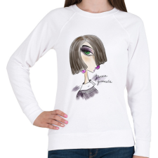 PRINTFASHION HiPaint_1719690328535 - Női pulóver - Fehér női pulóver, kardigán