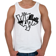 PRINTFASHION hiphop - Férfi atléta - Fehér