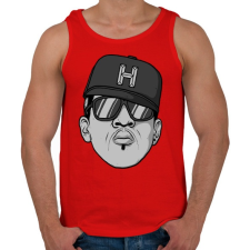 PRINTFASHION HipHop - Férfi atléta - Piros atléta, trikó