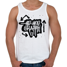PRINTFASHION Hiphop graffiti - Férfi atléta - Fehér