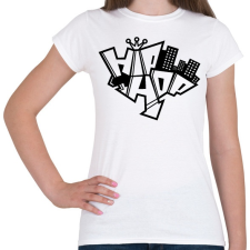 PRINTFASHION hiphop - Női póló - Fehér női póló
