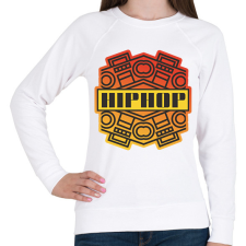 PRINTFASHION Hiphop - Női pulóver - Fehér női pulóver, kardigán