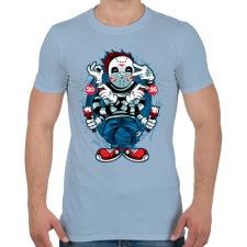 PRINTFASHION Hipno Jason - Férfi póló - Világoskék férfi póló