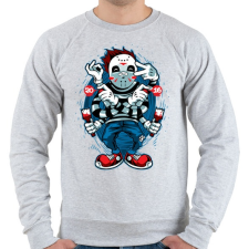 PRINTFASHION Hipno Jason - Férfi pulóver - Sport szürke férfi pulóver, kardigán