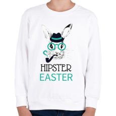 PRINTFASHION Hipster Easter - Gyerek pulóver - Fehér