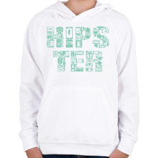 PRINTFASHION HIPSTER - Gyerek kapucnis pulóver - Fehér