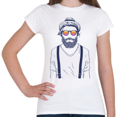 PRINTFASHION Hipster - Női póló - Fehér