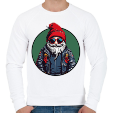 PRINTFASHION Hipszter Télapó - Férfi pulóver - Fehér férfi pulóver, kardigán