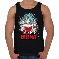 PRINTFASHION His Bulma - Férfi atléta - Fekete