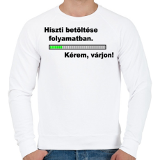 PRINTFASHION Hiszti betöltse folyamatban... - Férfi pulóver - Fehér