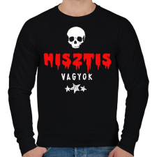 PRINTFASHION hisztis vagyok - Férfi pulóver - Fekete férfi pulóver, kardigán