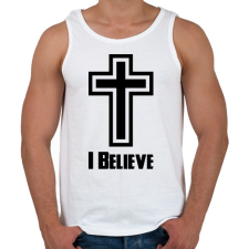 PRINTFASHION Hit - Férfi atléta - Fehér atléta, trikó