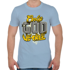 PRINTFASHION Hit - Férfi póló - Világoskék férfi póló