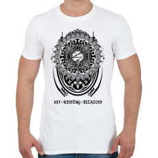 PRINTFASHION Hit Remény Bizalom - Férfi póló - Fehér