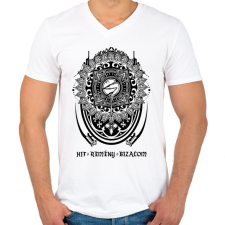 PRINTFASHION Hit Remény Bizalom - Férfi V-nyakú póló - Fehér férfi póló