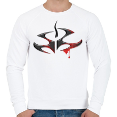 PRINTFASHION Hitman Logo - Férfi pulóver - Fehér