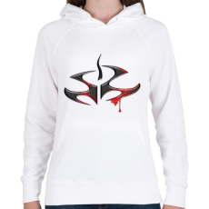 PRINTFASHION Hitman Logo - Női kapucnis pulóver - Fehér