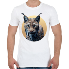 PRINTFASHION Hiúz - Férfi póló - Fehér