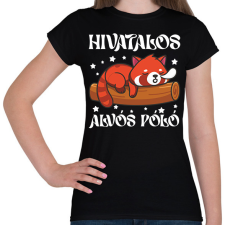 PRINTFASHION HIVATALOS ALVÓS PÓLÓ - Női póló - Fekete női póló