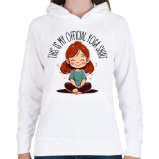 PRINTFASHION Hivatalos Jóga póló - Női kapucnis pulóver - Fehér
