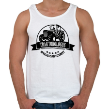 PRINTFASHION Hivatalosan elismert Traktorológus - Férfi atléta - Fehér atléta, trikó