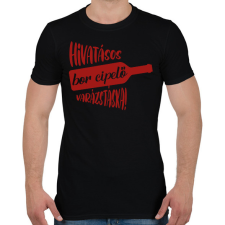 PRINTFASHION Hivatásos bor cipelő varázstáska - Táska minta - Férfi póló - Fekete férfi póló