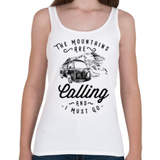 PRINTFASHION Hívogató hegyek  - Női atléta - Fehér női trikó