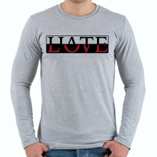 PRINTFASHION HL3-03 - Férfi hosszú ujjú póló - Sport szürke
