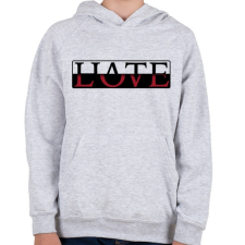 PRINTFASHION HL3-03 - Gyerek kapucnis pulóver - Sport szürke gyerek pulóver, kardigán