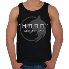 PRINTFASHION HMM - Geralt - Férfi atléta - Fekete atléta, trikó