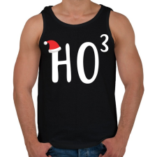 PRINTFASHION Ho Ho Ho - Férfi atléta - Fekete atléta, trikó