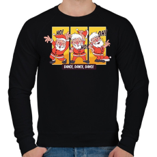PRINTFASHION Ho-Ho-Ho - Férfi pulóver - Fekete