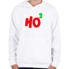 PRINTFASHION HO HO HO - Gyerek kapucnis pulóver - Fehér