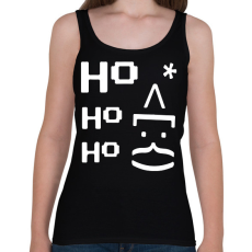 PRINTFASHION Ho ho ho Mikulás - Női atléta - Fekete