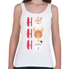 PRINTFASHION Ho ho ho - Női atléta - Fehér