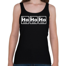 PRINTFASHION Ho-Ho-Ho - Női atléta - Fekete