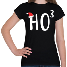 PRINTFASHION Ho Ho Ho - Női póló - Fekete