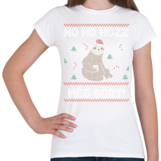 PRINTFASHION Ho ho hozz még sört - Női póló - Fehér