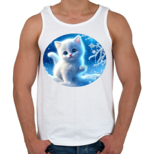 PRINTFASHION Hócica - Férfi atléta - Fehér atléta, trikó