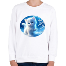 PRINTFASHION Hócica - Gyerek pulóver - Fehér
