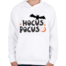 PRINTFASHION Hocus pocus - Gyerek kapucnis pulóver - Fehér gyerek pulóver, kardigán