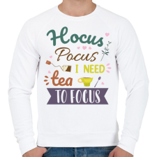 PRINTFASHION Hocus Pocus tea - Férfi pulóver - Fehér férfi pulóver, kardigán