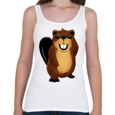 PRINTFASHION Hód - Női atléta - Fehér