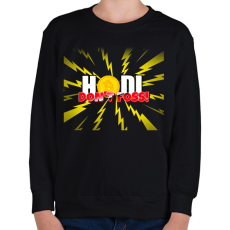 PRINTFASHION HODL DON'T FOSS - Gyerek pulóver - Fekete