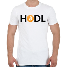 PRINTFASHION hodl - Férfi póló - Fehér férfi póló
