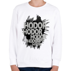 PRINTFASHION HODOR - Gyerek pulóver - Fehér