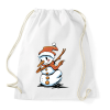 PRINTFASHION Hóember dab - Sportzsák, Tornazsák - Fehér