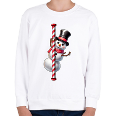 PRINTFASHION Hóember - Gyerek pulóver - Fehér