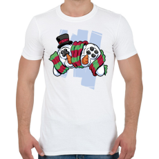 PRINTFASHION Hóemberes kontroller - Férfi póló - Fehér