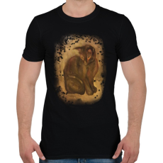 PRINTFASHION hóesés - Férfi póló - Fekete